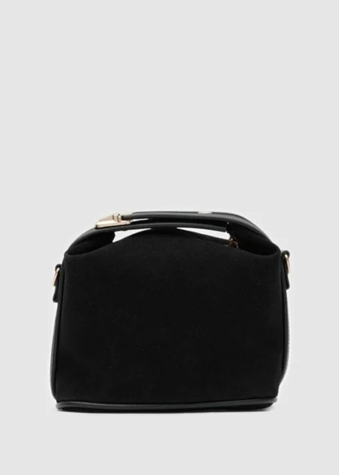 Taba siyah süet canta - Görsel 5