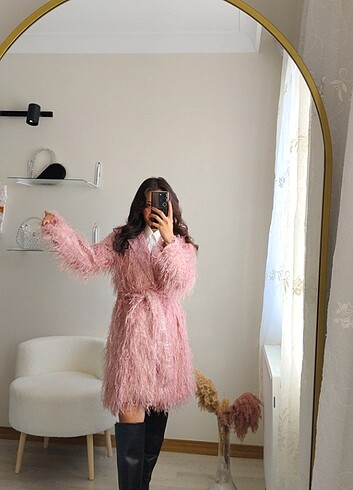 Püsküllü ince Ceket  - Görsel 5