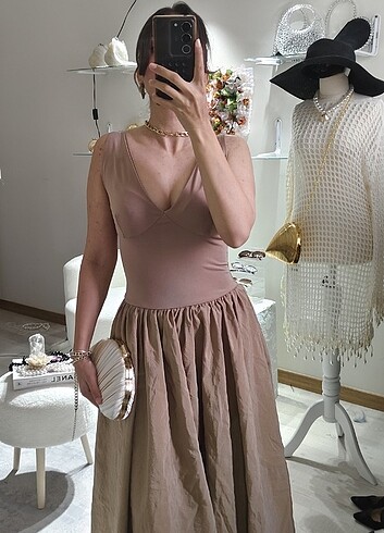 Balon etekli uzun prenses elbise  - Görsel 2