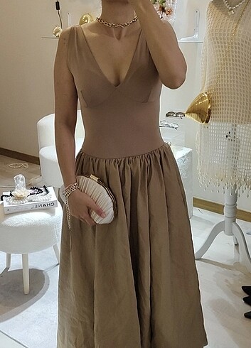 Balon etekli uzun prenses elbise  - Görsel 4