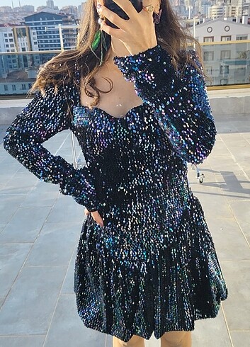 Payet elbise - Görsel 5