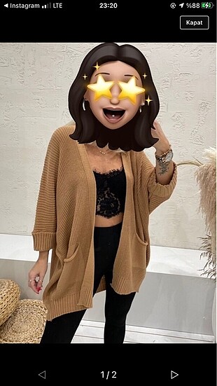 Oversize hırka
