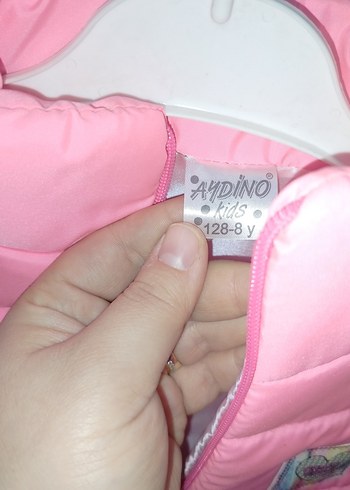 Kız Çocuk Pembe Fermuarlı Yelek - Görsel 4