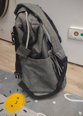 Gri Desensiz Bebek Bakım Çantası - Görsel 5