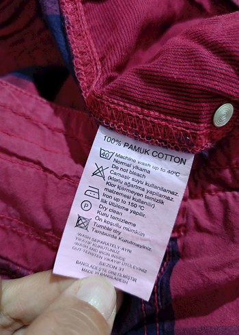 Erkek-Kadın Pembe Batik Desenli Kemerli Şort - Görsel 7