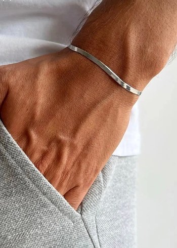 Çelik İtalyan Zincir Uniseks Takı Seti - Görsel 4