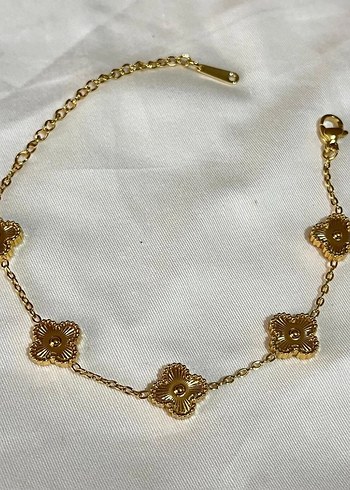 Gold Van Cleef Çelik Bileklik - Görsel 2