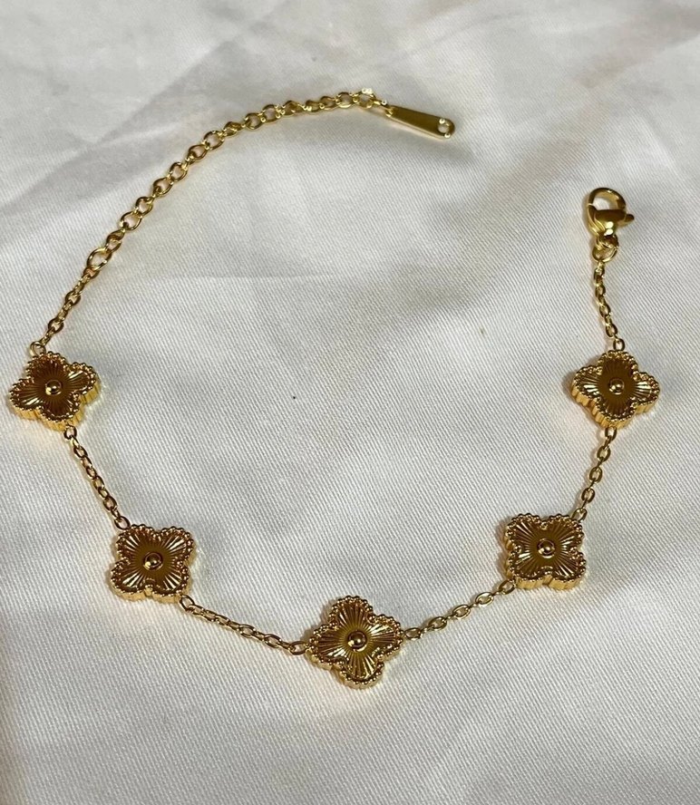 Gold Van Cleef Çelik Bileklik  - Görsel 2