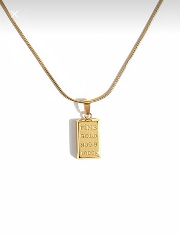 Çelik Gold Külçe Altın Kolye  - Görsel 3