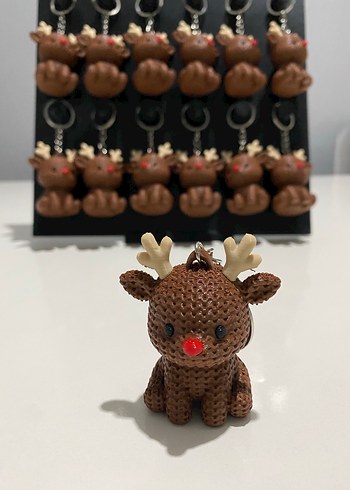 Renkli Geyik Anahtarlık - Görsel 3