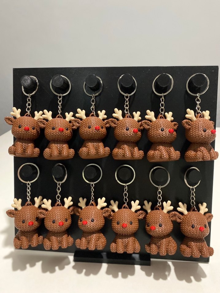 Renkli Geyik Anahtarlık - Görsel 5