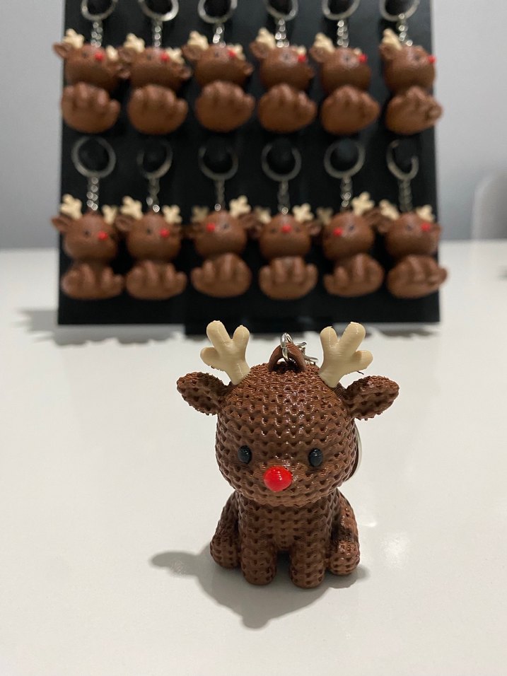 Renkli Geyik Anahtarlık - Görsel 3