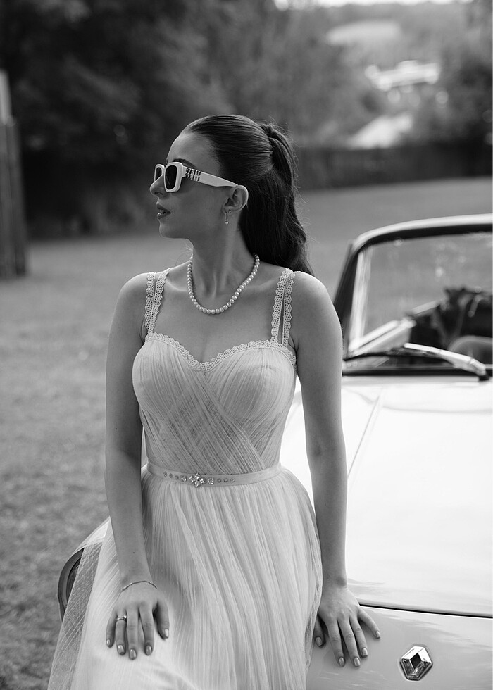 MİDİ BEYAZ GELİNLİK ELBİSE - Görsel 3