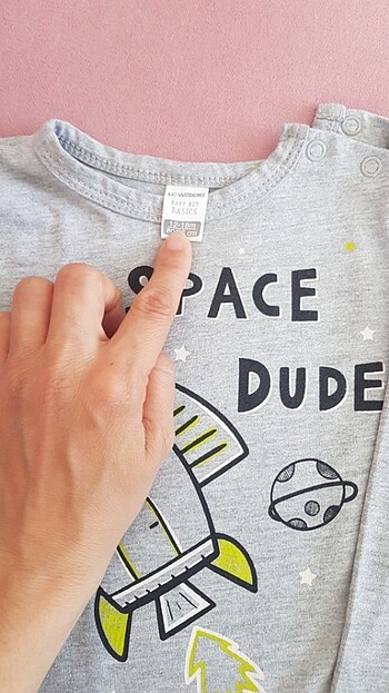 12-18 Ay Beden Erkek bebek uzun kol tshirt