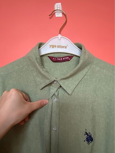 m Beden haki Renk u.s polo assn. gömlek elbise