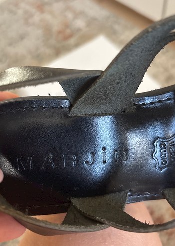 37 Beden siyah Renk Tokalı Siyah Kadın Sandalet
