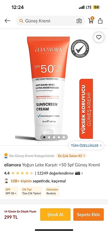 Güneş kremi