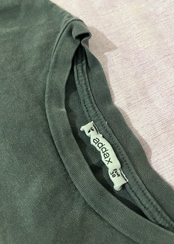 Addax Kadın Siyah Keten Kısa Kollu Crop Top