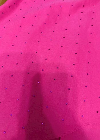 40 Beden Pembe Straplez Mini Elbise