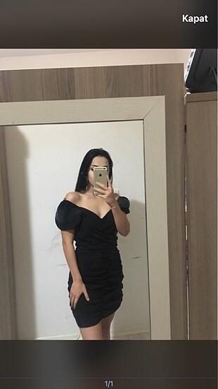 siyah mini elbise