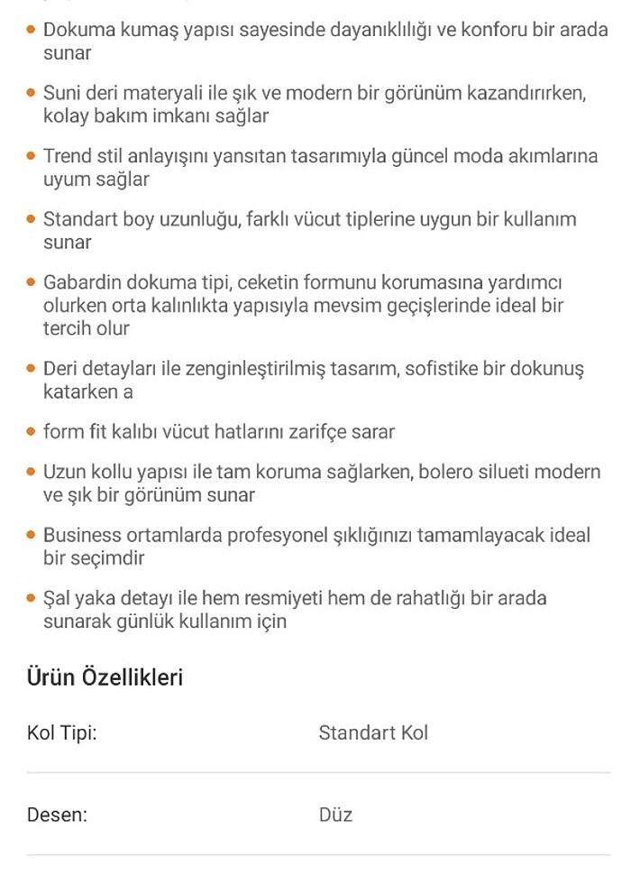 Sateen marka deri detaylı ceket - Görsel 5