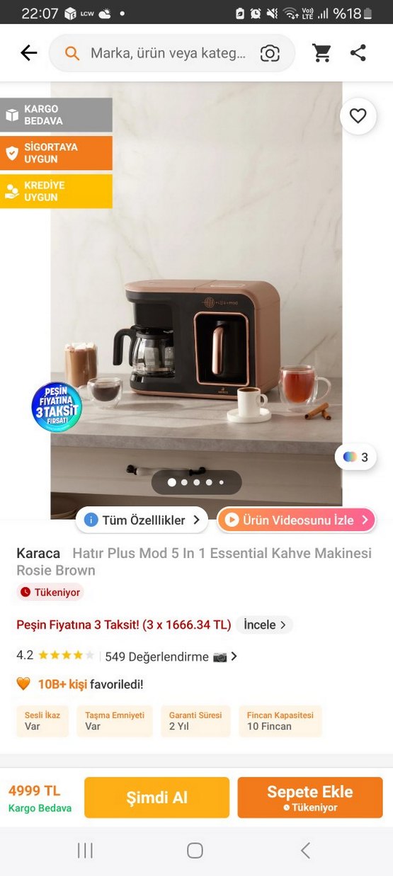 Beyaz ve Siyah Plus+mod Kahve Makinesi - Görsel 5