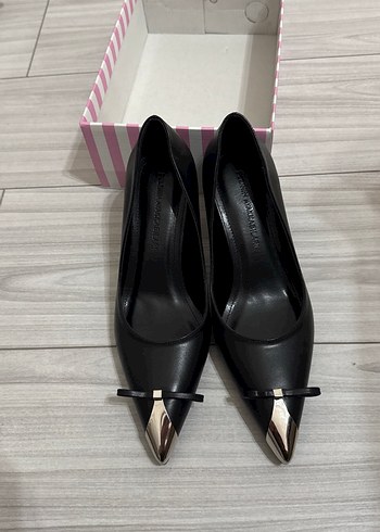 Pelinin Ayakkabıları Tokalı Siyah Stiletto Kadın Topuklu Ayakkabı