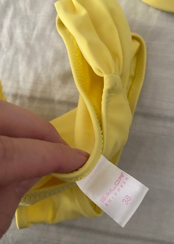 Sarı Strappy Kadın Bikini - Görsel 2