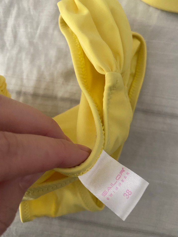 Sarı Strappy Kadın Bikini - Görsel 2