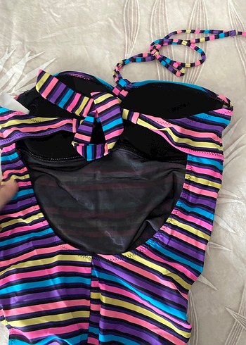 Renkli Çizgili Askılı Mayo - Görsel 2