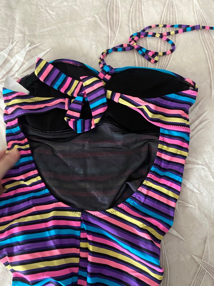 Renkli Çizgili Askılı Mayo - Görsel 2