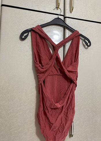 Kırmızı Drapeli Strappy Mini Mayo - Görsel 3