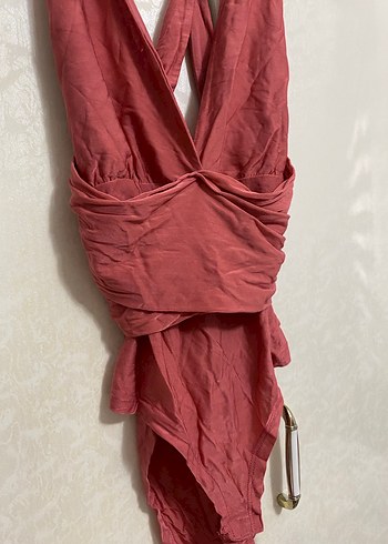 Kırmızı Drapeli Strappy Mini Mayo - Görsel 2