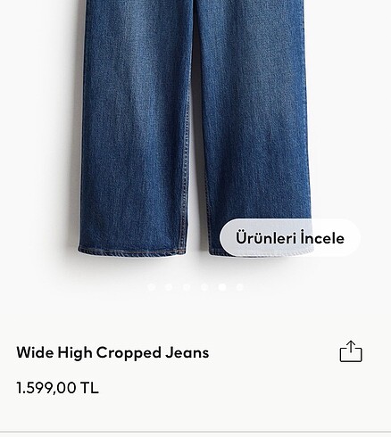 34 Beden lacivert Renk hm jean