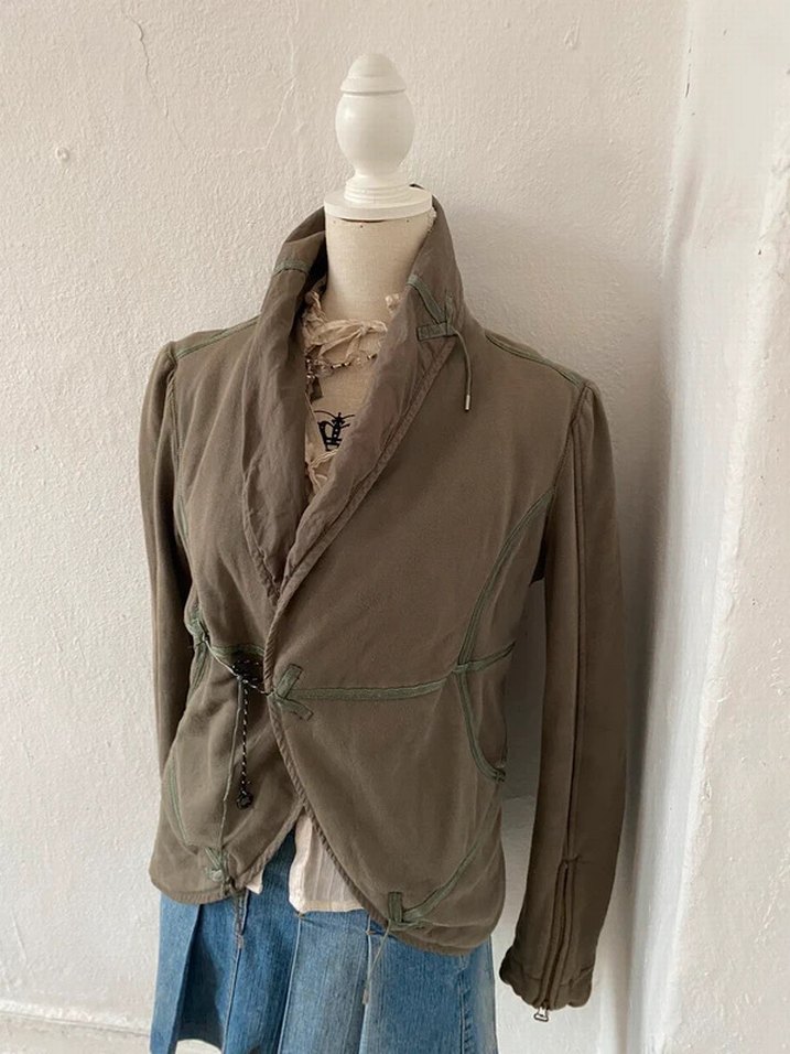 Diesel haki Düğmeli Kadın Ceket - Görsel 2