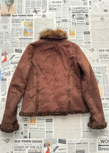 Afgan Süet Kışlık Kaban Ceket - Görsel 4