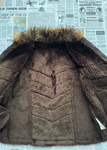 Afgan Süet Kışlık Kaban Ceket - Görsel 6