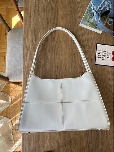 American Vintage beyaz şık/ günlük kol çantası
