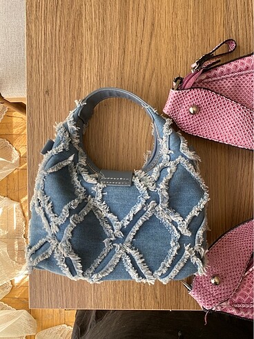 Denim&Co Mini denim el çantası