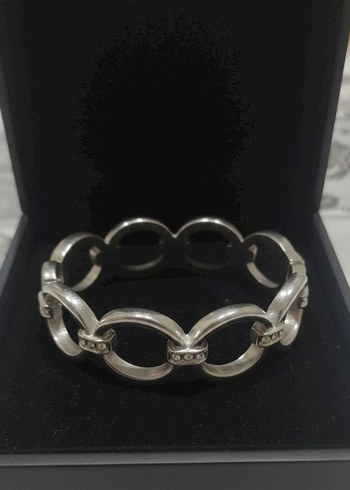 Gri Zincir Detaylı Kadın Bileklik - Görsel 2