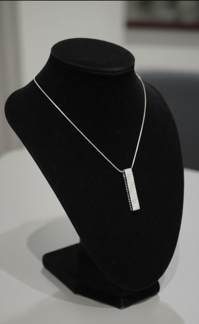 Zincir Detaylı Uzun Altın Kadın Kolye - Görsel 3