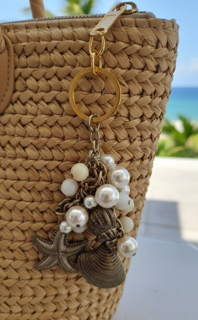 Boncuklu Bohem Deniz Temalı Anahtarlık - Görsel 3