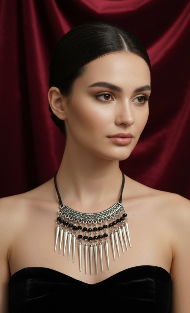 Bohem Uzun Boncuklu Kadın Kolye - Görsel 4