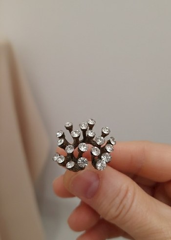 Vintage mercan taşlı Yüzük - Görsel 4