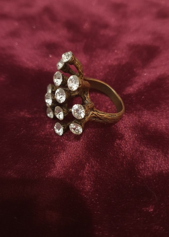 Vintage mercan taşlı Yüzük - Görsel 2