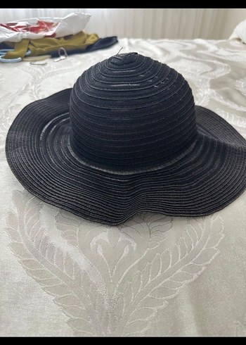 Fırfırlı Siyah Bohem Kadın Şapka - Görsel 2