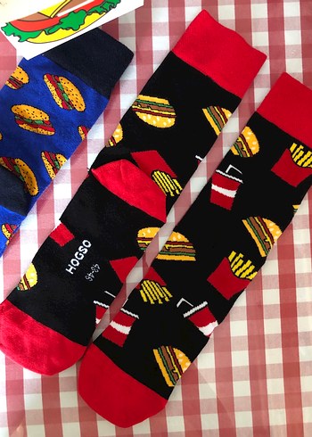 HOGSO Burger Socks 2 ÇİFT - Görsel 2