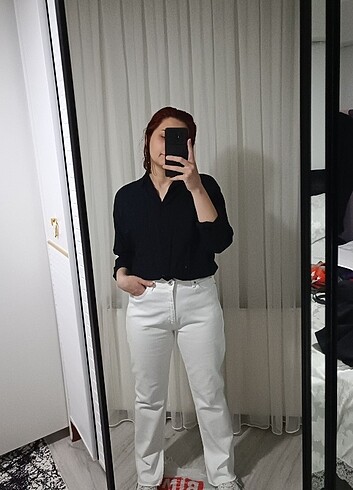 40 Beden Beyaz pantoln