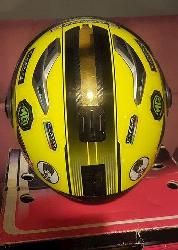 LS2 FF370 Shadow Neon Sarı ÇENE AÇILIR KASK L BEDEN - Görsel 7