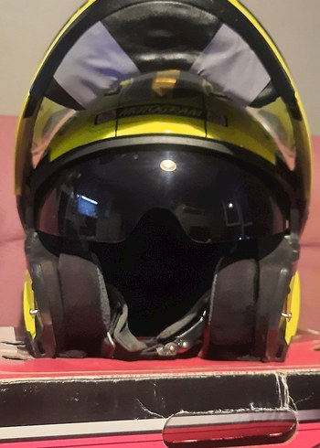 LS2 FF370 Shadow Neon Sarı ÇENE AÇILIR KASK L BEDEN - Görsel 6